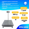 Напольные торговые весы 1000кг/500гр Foodatlas ВТН-1000 (31774) распродажа